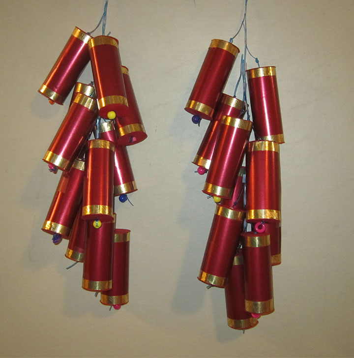 Making Chinese New Year Firecracker Decorations