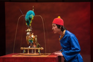 Prince Bao (Brett Messiora) and the mechanical bird - photo by Michael Horan